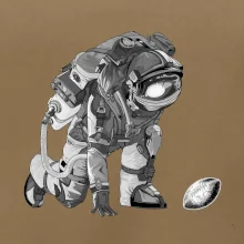 Americký futbal astronaut