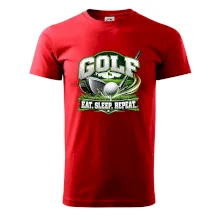 Golfová palica s loptičkou eat sleep repeat