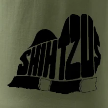 Shih-tzu - nápis v tele