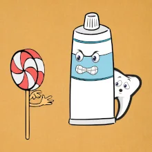 Lízátko pasta zuby