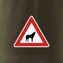 Dopravná značka - Pozor vlk