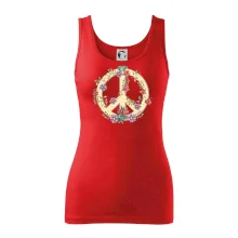 Peace symbol pieskový