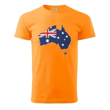 Austrália - vlajka mapa