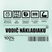 Čiarový kód - Vodič nákladiaku Čiarový kód - Vodič nákladiaku