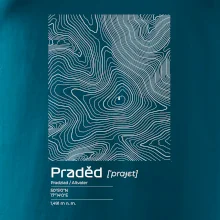 Praděd - vrstevnice v obdĺžniku