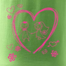 Svadba - kreslené srdce
