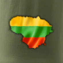 Litva vlajka mapa