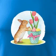 Veľkonočný zajačik tulipány