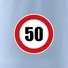 Dopravná značka - obmedzenie rýchlosti 50