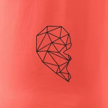 Párový motív srdca geometrie - ONA