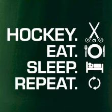 Pozemný hokej eat sleep repeat Pozemný hokej eat sleep repeat