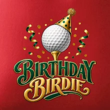 Narozeninové birdie s golfovým míčkem