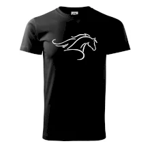 Kôň - bežiaci silueta hlavy Kôň - bežiaci silueta hlavy