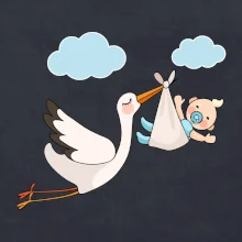 Bocian čakáme bábätko - chlapec