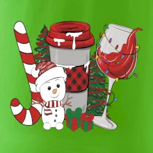 Vianoce, víno a snehuliak