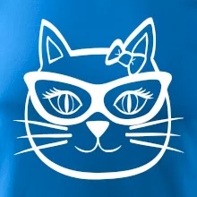 Mačacie dievča s okuliarmi