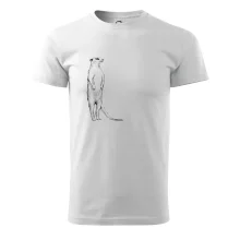 Surikata čierna kresba