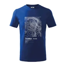 Trosky - vrstevnice v obdĺžniku