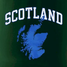 Scotland nápis s mapou