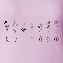 Kvitnem - Nápis s kvetinami