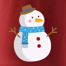 Snehuliak so šálom