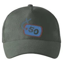 50 na krku štítok