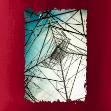 Farebné nebo - stožiare vysokého napätia