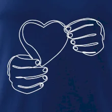 Ruka držiaca srdce jedným ťahom Ruka držiaca srdce jedným ťahom