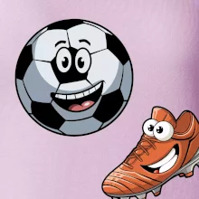 Parové tričko - Kopačka a lopta Parové tričko - Kopačka a lopta