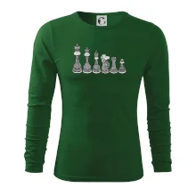 Šachové figúrky v rade - kreslené