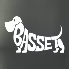 Basset nápis v tele