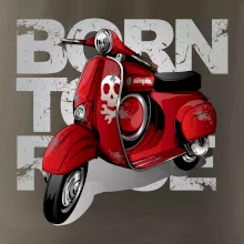 Scooter born to ride red