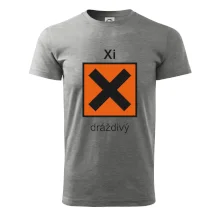 Xi Dráždivý - Výstražná tabuľka na tričku Xi Dráždivý - Výstražná tabuľka na tričku