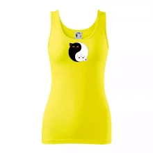 Mačky jin jang farebné