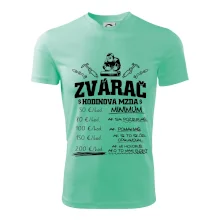 Hodinová mzda zvárač