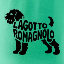 Lagotto romagnolo nápis v tele