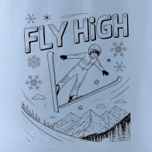 Čiernobiely skokan fly high