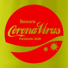 Corona virus pandemic logo