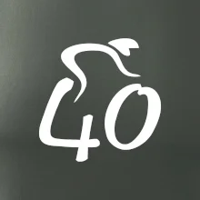 Cyklista oslavuje štyridsiatku (40)