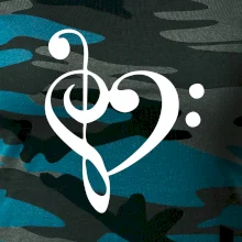 Husľový kľúč srdce