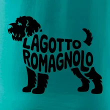 Lagotto romagnolo nápis v tele
