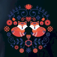 Folklór - dve líšky Folklór - dve líšky