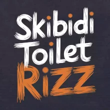 Skibidi Toilet Rizz nápis Skibidi Toilet Rizz nápis