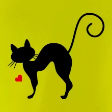 Zamilovaná mačka prehnutá