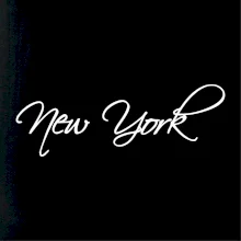 New York nápis písacím