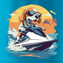 Bígel na vodnom skútri