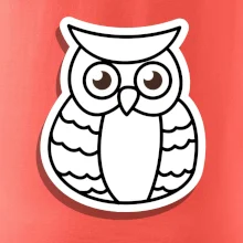 Sova kreslená na prsníku Sova kreslená na prsníku