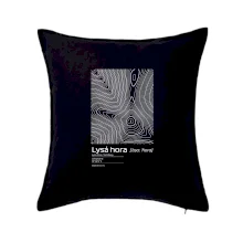 Lysá hora - vrstevnice v obdĺžniku