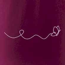 Dráha letu motýľa - vlnovka Dráha letu motýľa - vlnovka