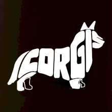 Corgi - nápis v tele